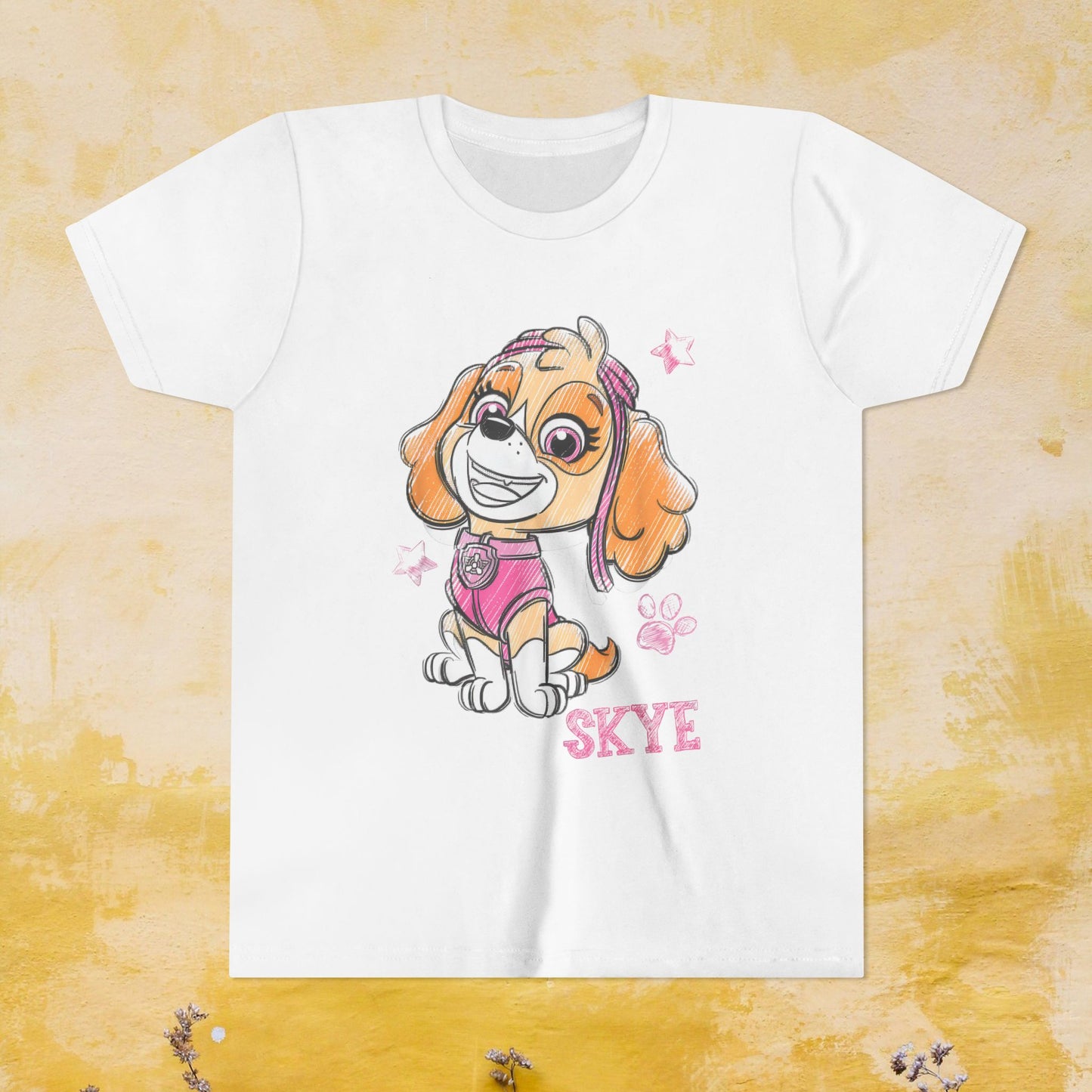 Skye - Paw Patrol T-shirt - Animation TV Series Youth Short Sleeve Tee