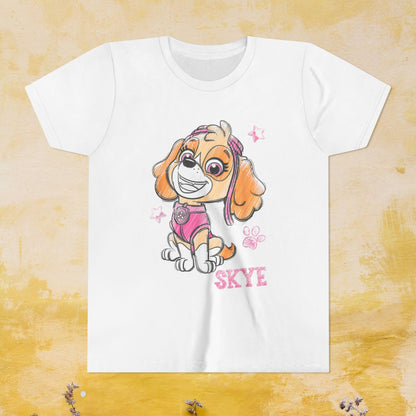 Skye - Paw Patrol T-shirt - Animation TV Series Youth Short Sleeve Tee