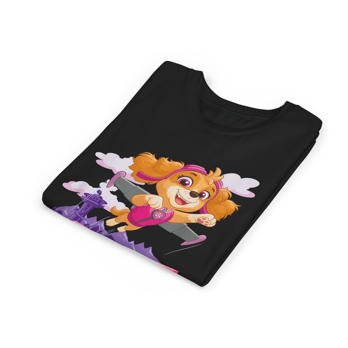 Skye Born to be A Hero - Paw Patrol T-shirt - Animation TV Series Youth Short Sleeve Tee
