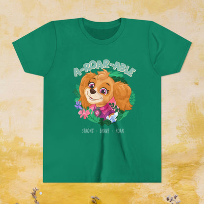 A-Roar-able - Paw Patrol: The Dino Movie T-shirt - Animation TV Series Youth Short Sleeve Tee
