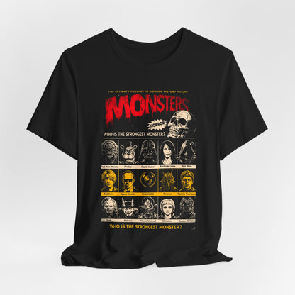 Villain Monsters Horror Movie T-Shirt | Unisex Graphic Short Sleeve Tee