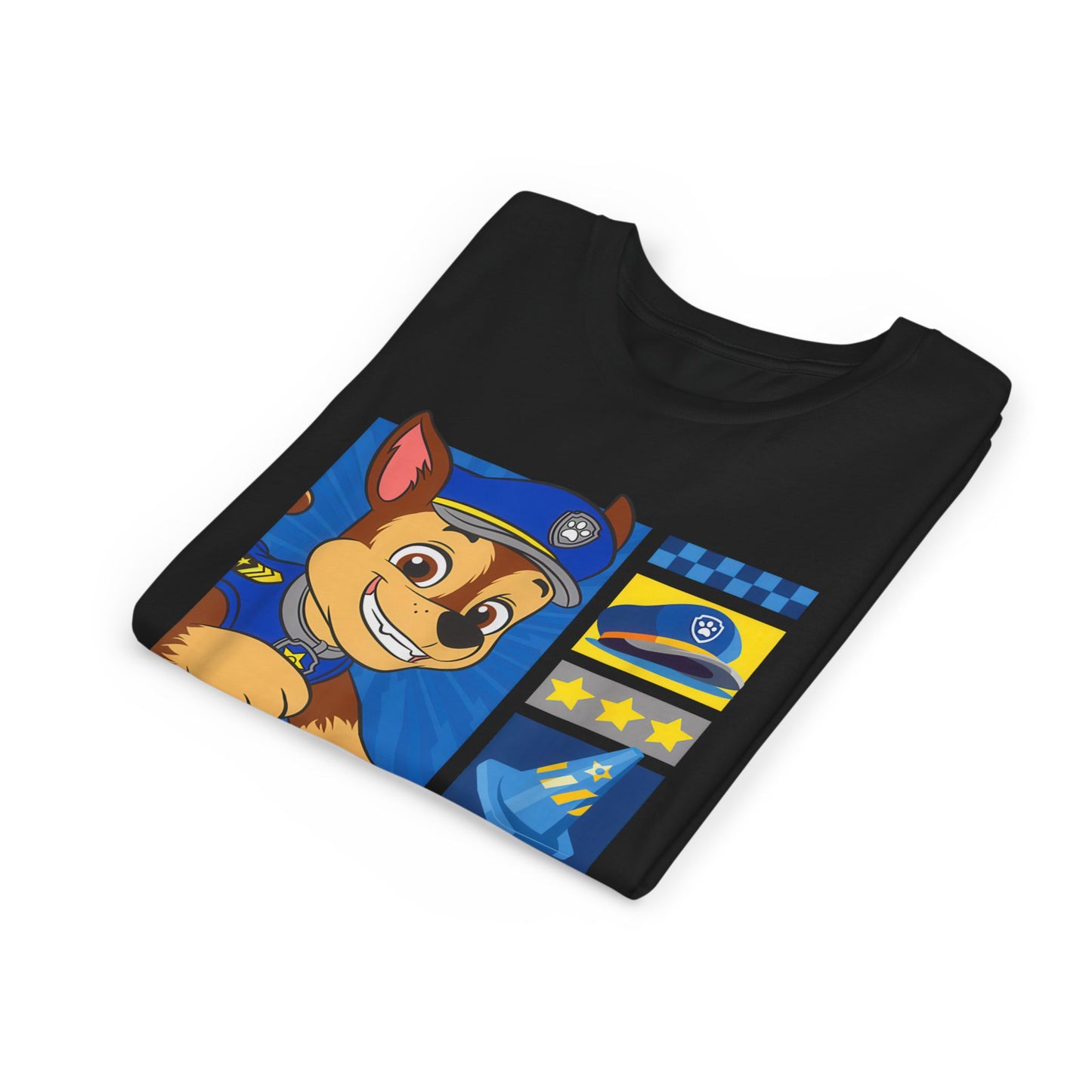 Chase - Paw Patrol T-shirt - Animation TV Series Youth Short Sleeve Tee