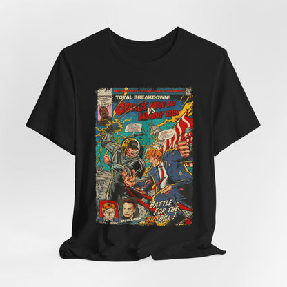 Trump Vs Elon Musk Action | Unisex Graphic Short Sleeve Tee