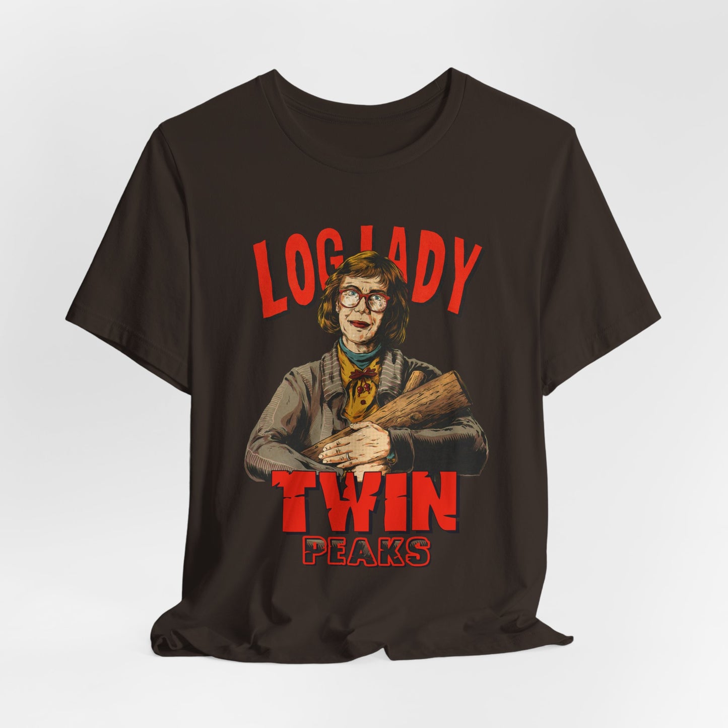 Log Lady Twin Peaks TV Series | Unisex Graphic Short Sleeve Tee