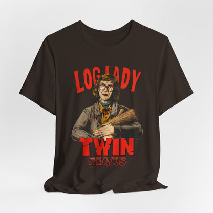 Log Lady Twin Peaks TV Series | Unisex Graphic Short Sleeve Tee