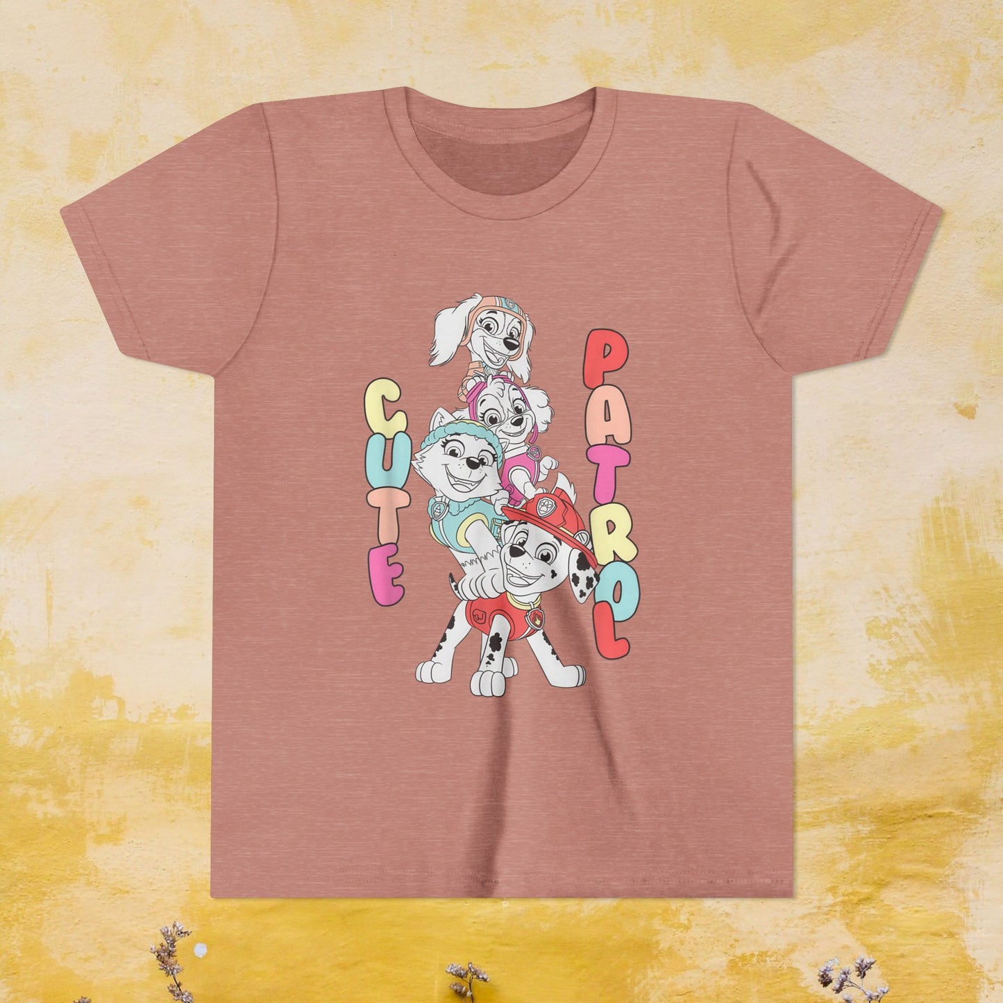 Cute Patrol - Paw Patrol T-shirt - Animation TV Series Youth Short Sleeve Tee