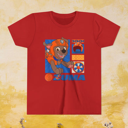 Zuma - Paw Patrol T-shirt - Animation TV Series Youth Short Sleeve Tee