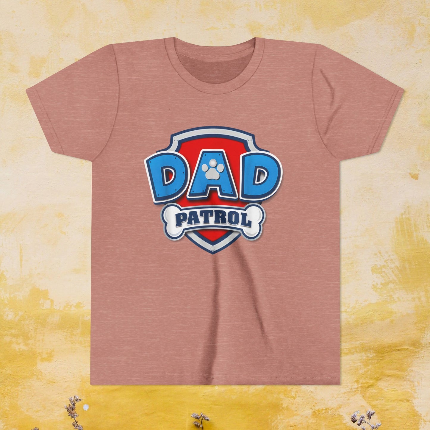 Dad Patrol - Paw Patrol Father's Day T-shirt - Animation TV Series Youth Short Sleeve Tee