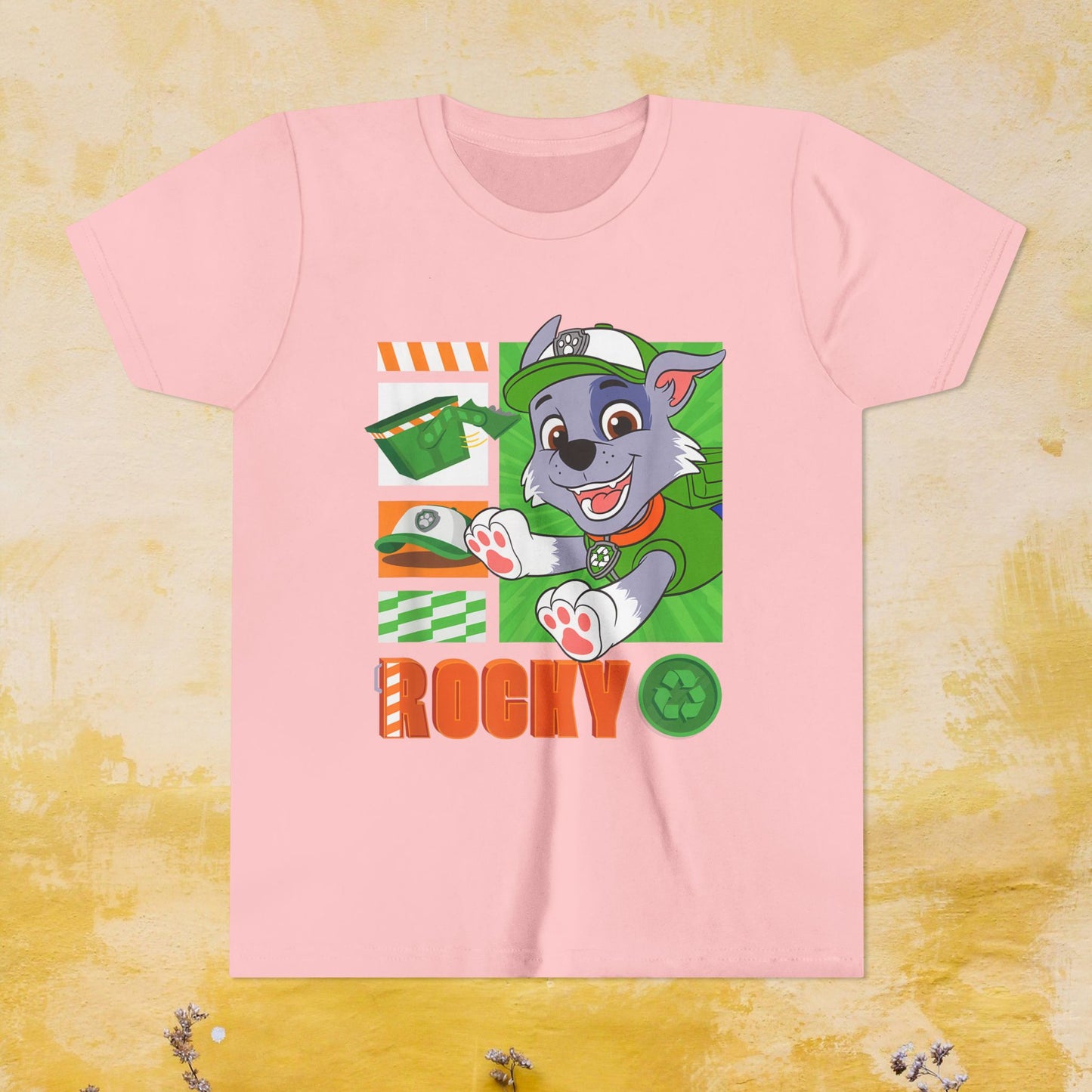 Rocky - Paw Patrol T-shirt - Animation TV Series Youth Short Sleeve Tee