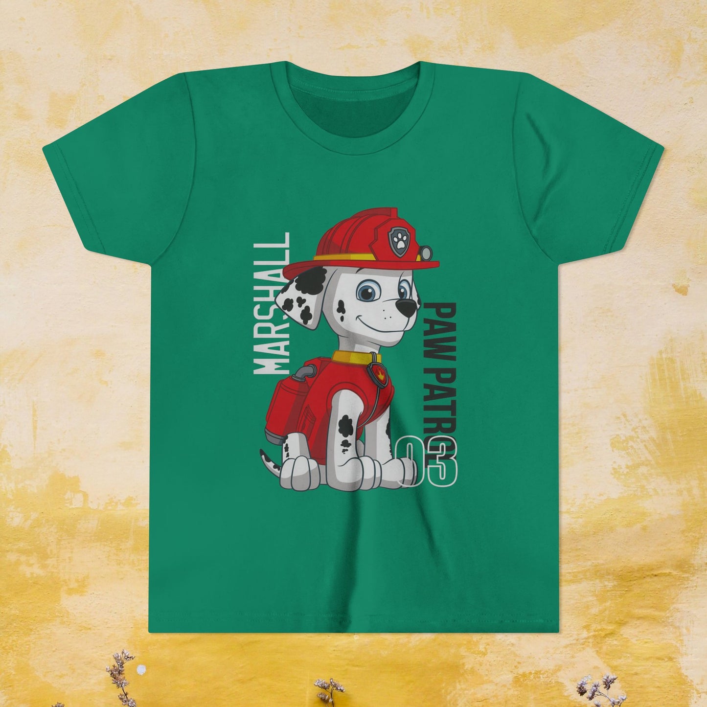 Marshall - Paw Patrol T-shirt - Animation TV Series Youth Short Sleeve Tee