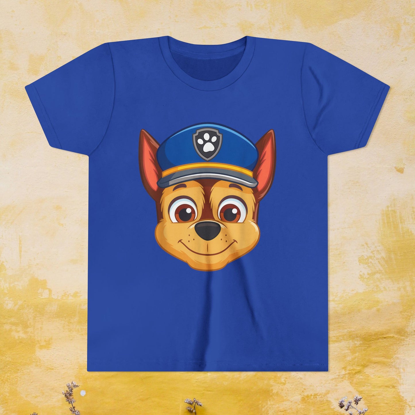 Chase - Paw Patrol T-shirt - Animation TV Series Youth Short Sleeve Tee