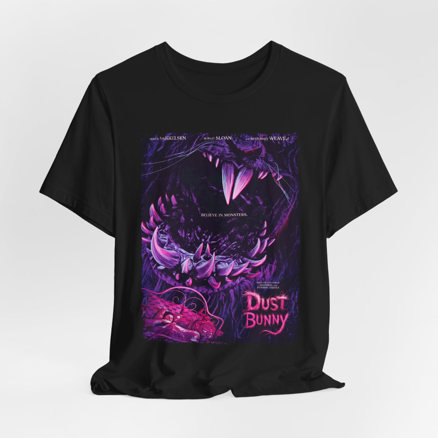 Dust Bunny Horror Movie T-Shirt | Unisex Graphic Short Sleeve Tee