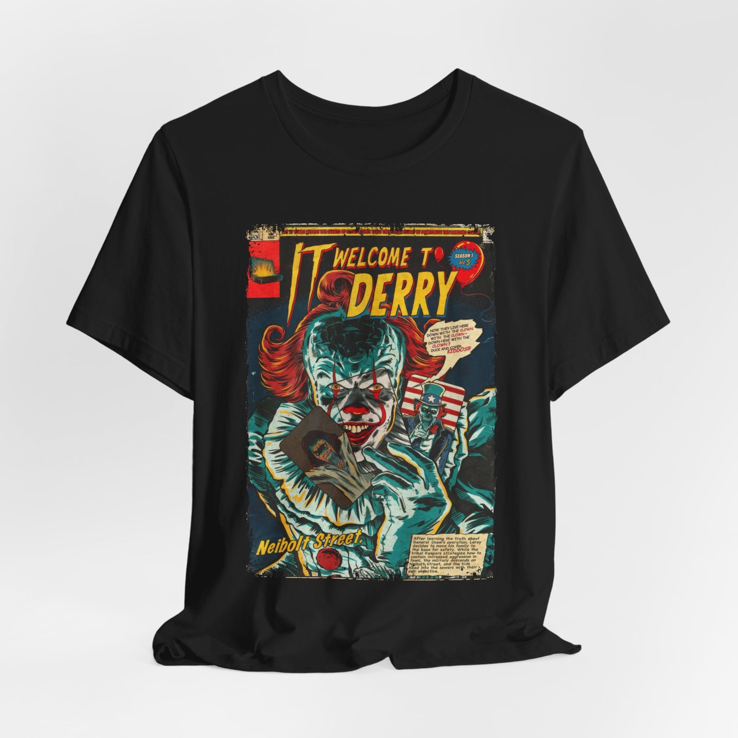 IT Welcome To Derry Horror TV Series | Unisex Graphic Short Sleeve Tee