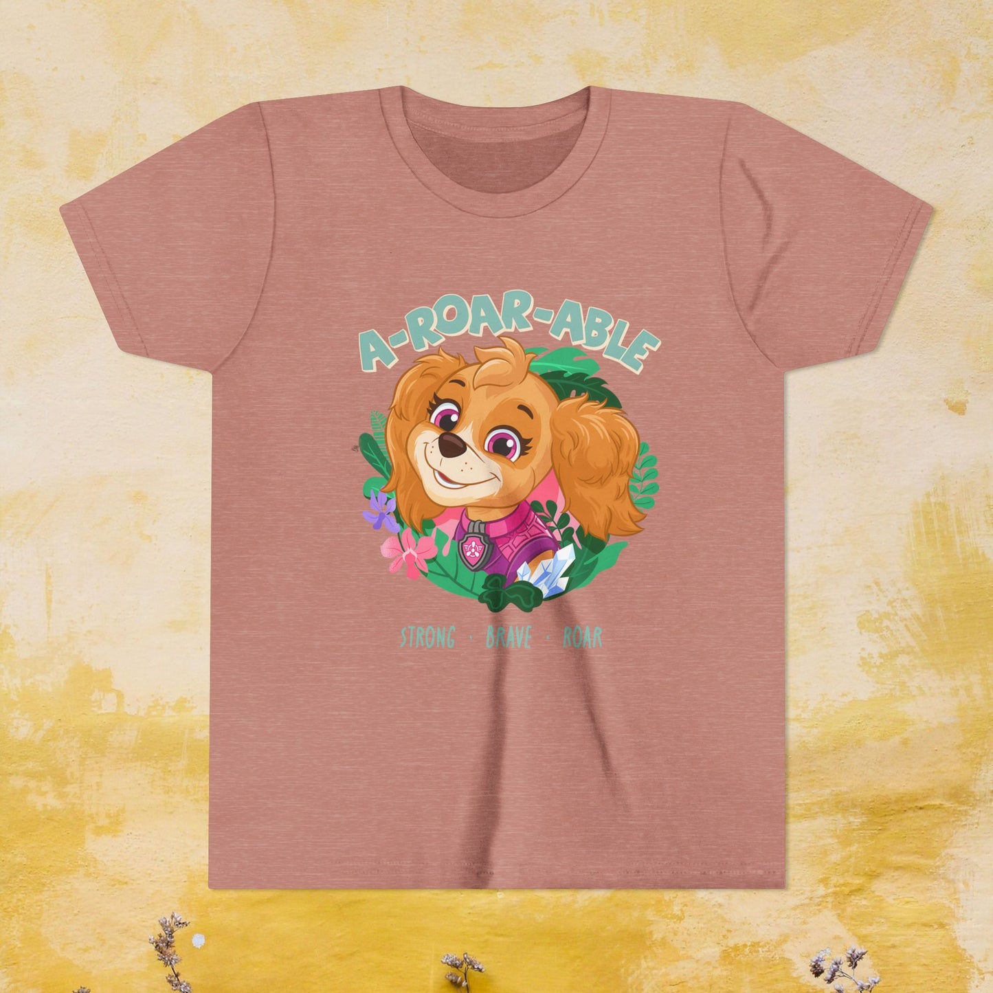 A-Roar-able - Paw Patrol: The Dino Movie T-shirt - Animation TV Series Youth Short Sleeve Tee