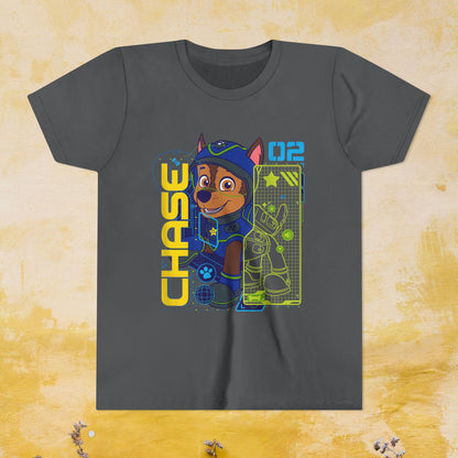 Chase - Paw Patrol T-shirt - Animation TV Series Youth Short Sleeve Tee