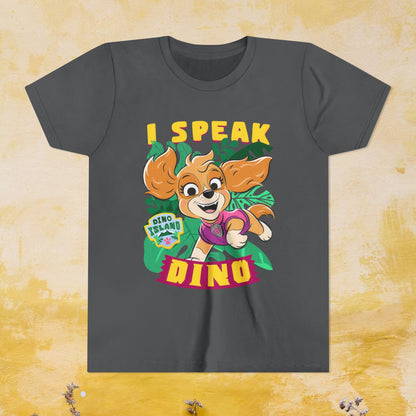 I Speak Dino - Paw Patrol: The Dino Movie T-shirt - Animation TV Series Youth Short Sleeve Tee