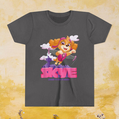 Skye Born to be A Hero - Paw Patrol T-shirt - Animation TV Series Youth Short Sleeve Tee