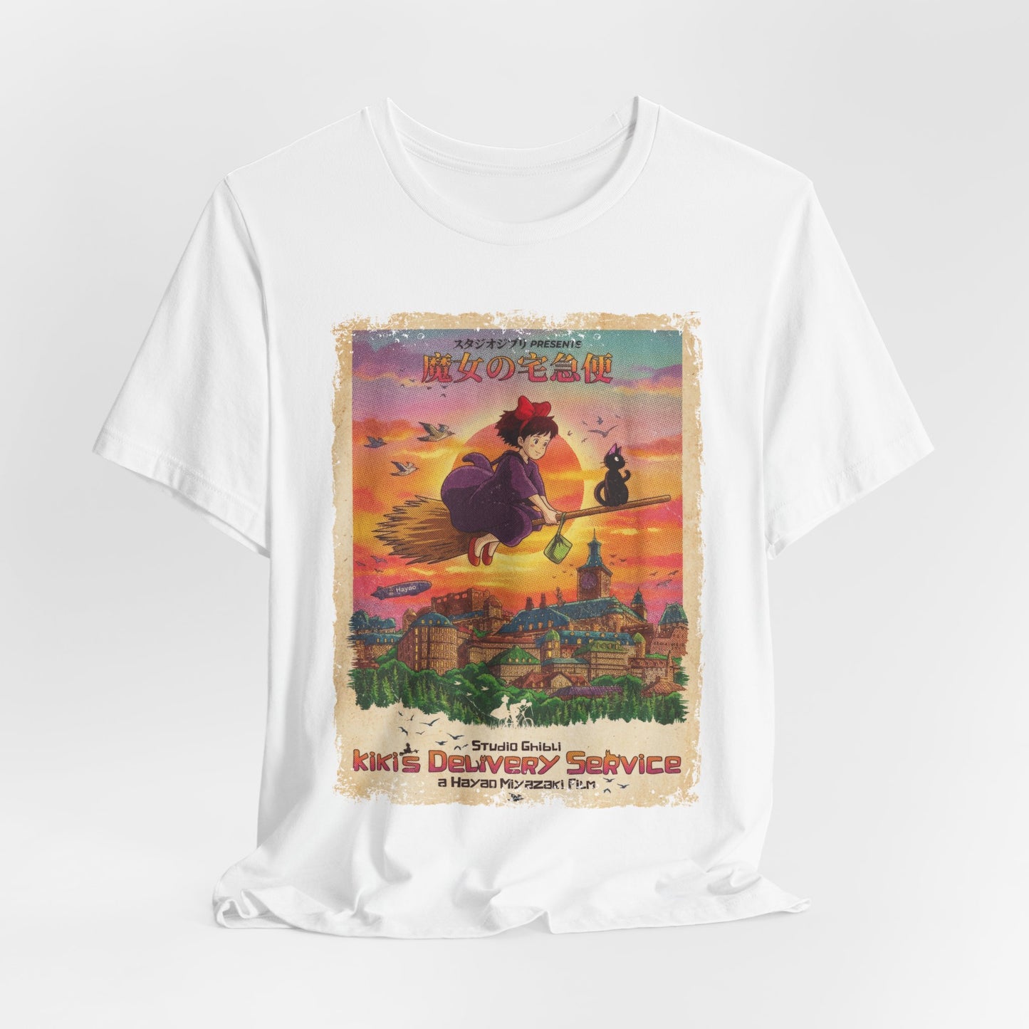 Ghibli's kiki's delivery service Anime Movie T-Shirt | Unisex Graphic Short Sleeve Tee