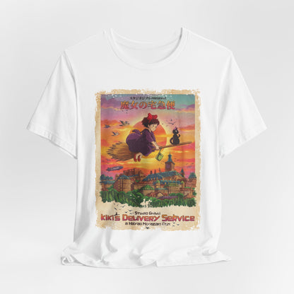 Ghibli's kiki's delivery service Anime Movie T-Shirt | Unisex Graphic Short Sleeve Tee