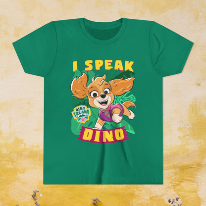 I Speak Dino - Paw Patrol: The Dino Movie T-shirt - Animation TV Series Youth Short Sleeve Tee