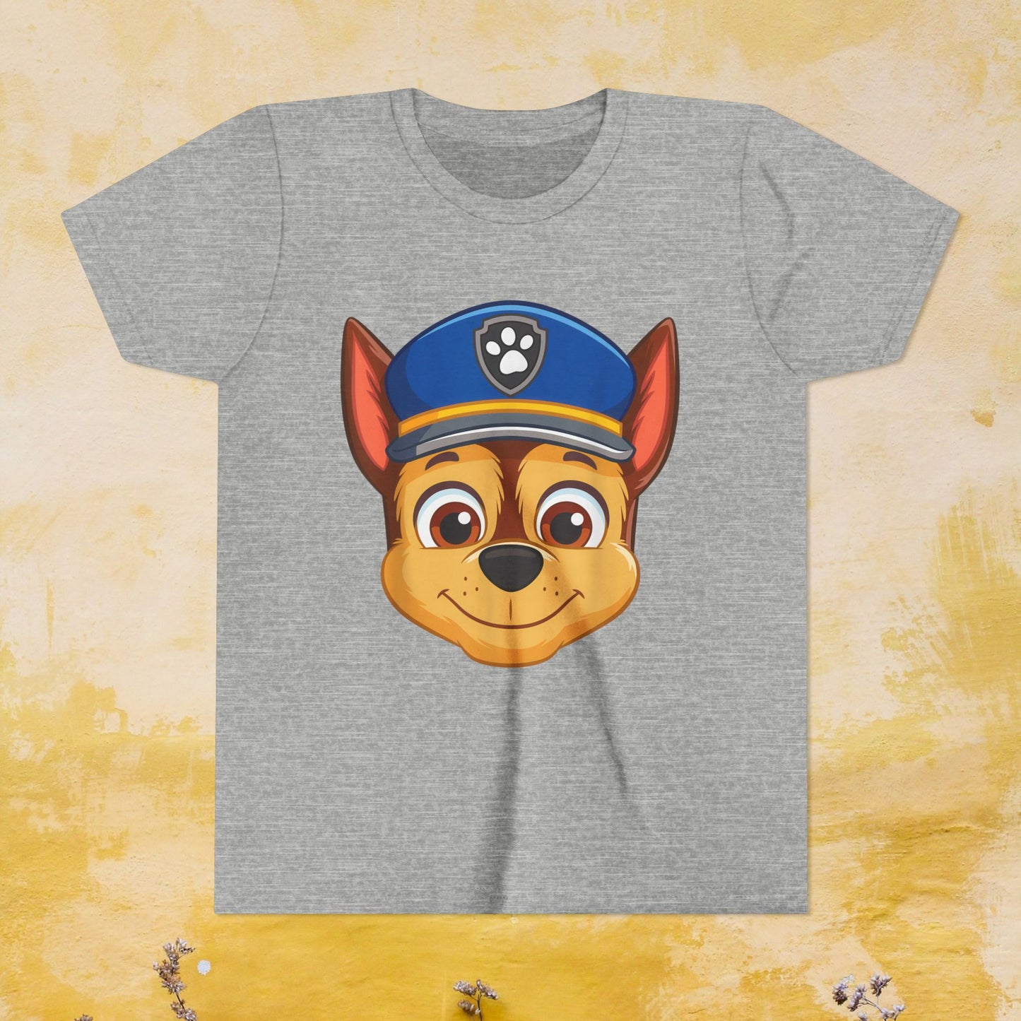 Chase - Paw Patrol T-shirt - Animation TV Series Youth Short Sleeve Tee