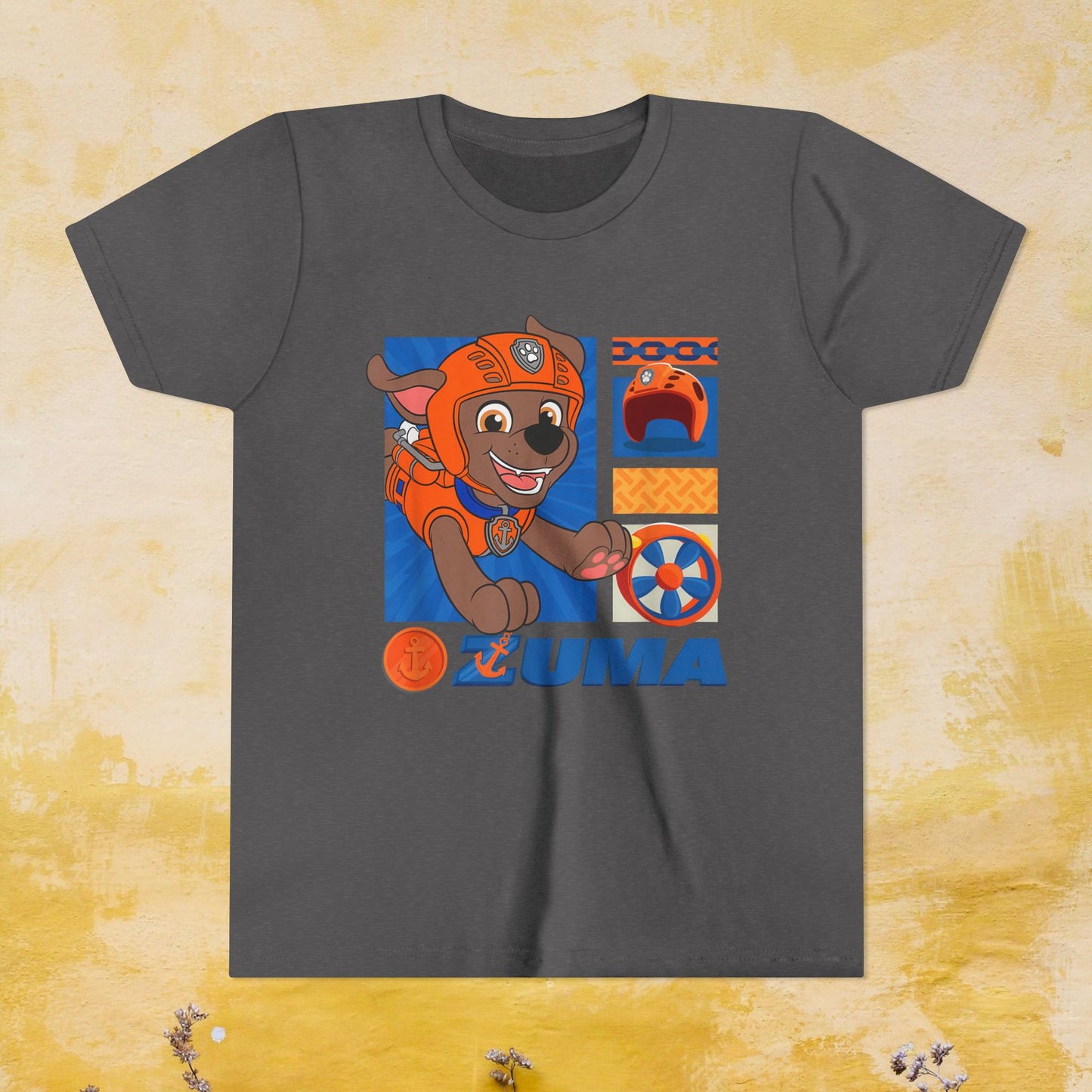 Zuma - Paw Patrol T-shirt - Animation TV Series Youth Short Sleeve Tee