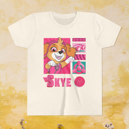 Skye - Paw Patrol T-shirt - Animation TV Series Youth Short Sleeve Tee