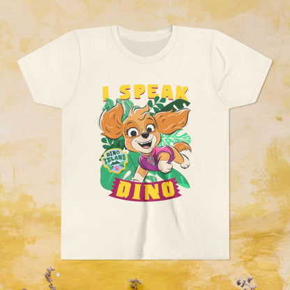 I Speak Dino - Paw Patrol: The Dino Movie T-shirt - Animation TV Series Youth Short Sleeve Tee