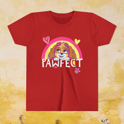 Pawfect - Paw Patrol T-shirt - Animation TV Series Youth Short Sleeve Tee