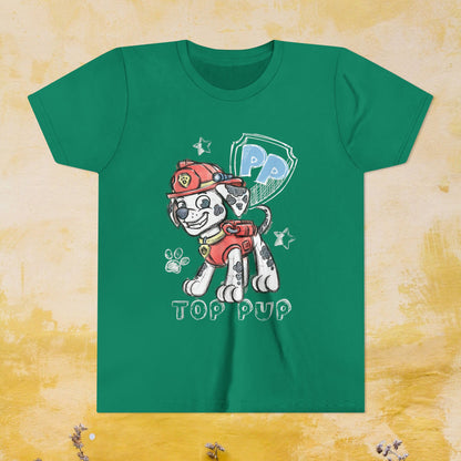 Top Pup - Paw Patrol T-shirt - Animation TV Series Youth Short Sleeve Tee