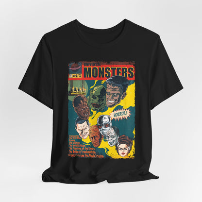Universal Monsters Horror Movie | Unisex Graphic Short Sleeve Tee