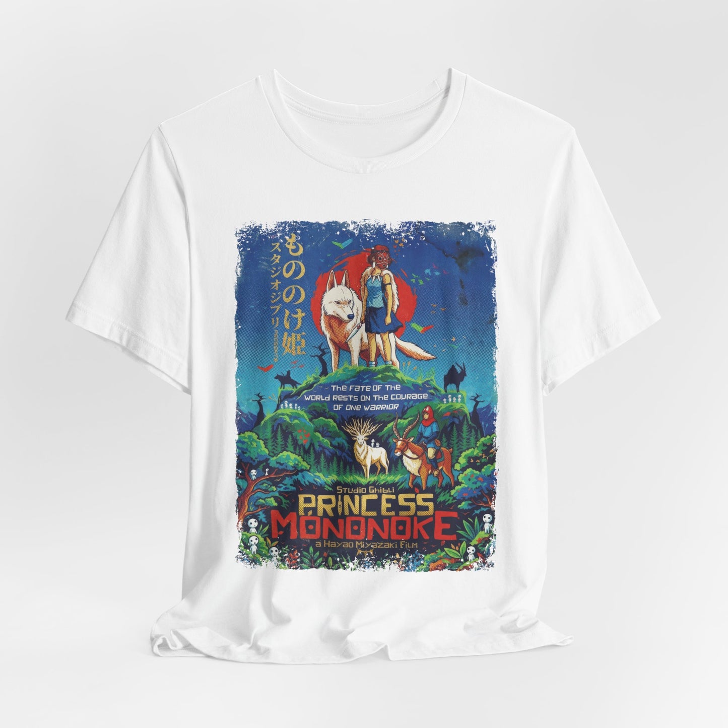 Ghibli's Princess Mononoke Anime Movie T-Shirt | Unisex Graphic Short Sleeve Tee