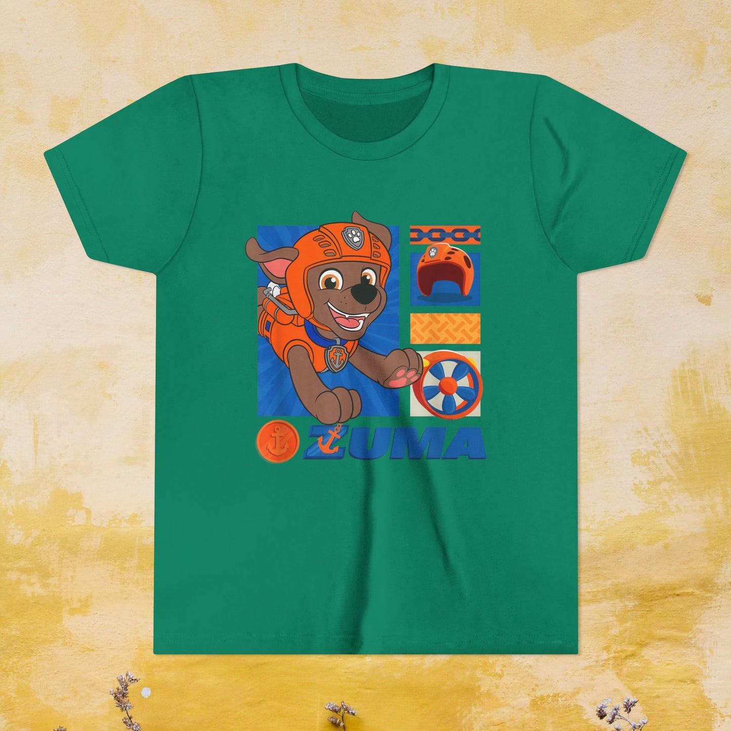 Zuma - Paw Patrol T-shirt - Animation TV Series Youth Short Sleeve Tee