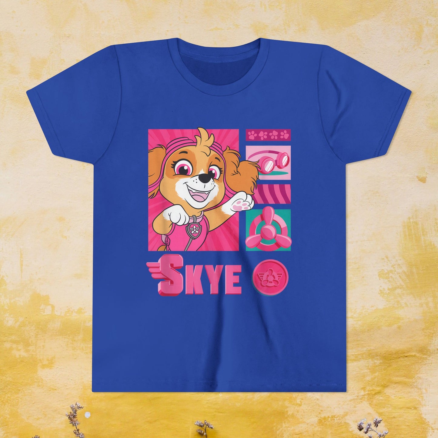 Skye - Paw Patrol T-shirt - Animation TV Series Youth Short Sleeve Tee