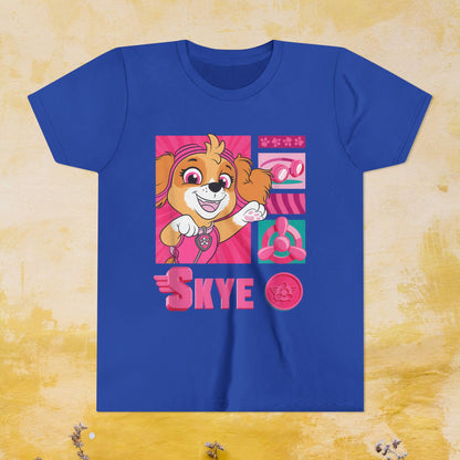 Skye - Paw Patrol T-shirt - Animation TV Series Youth Short Sleeve Tee