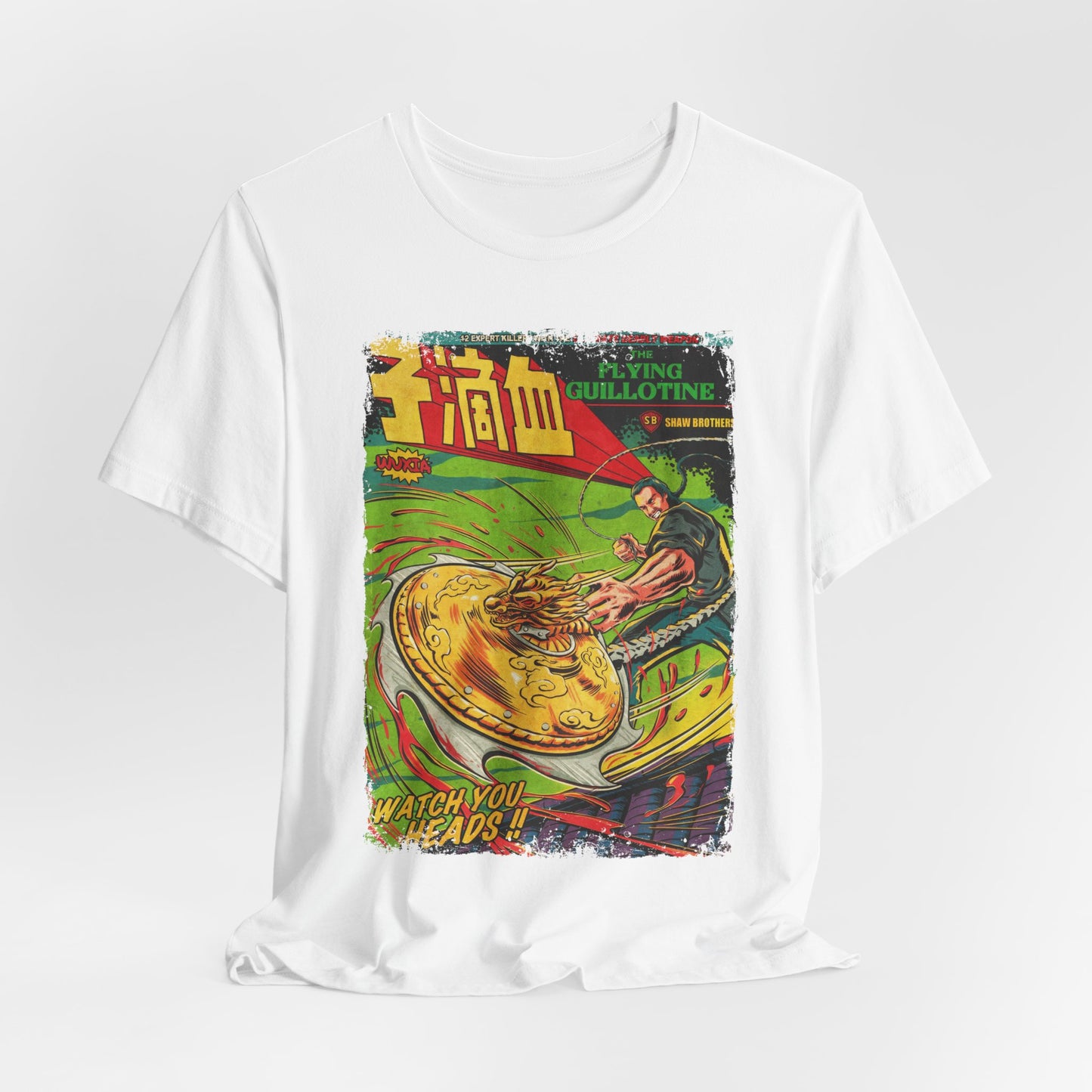 The Flying Guillotine Action Movie T-Shirt | Unisex Graphic Short Sleeve Tee