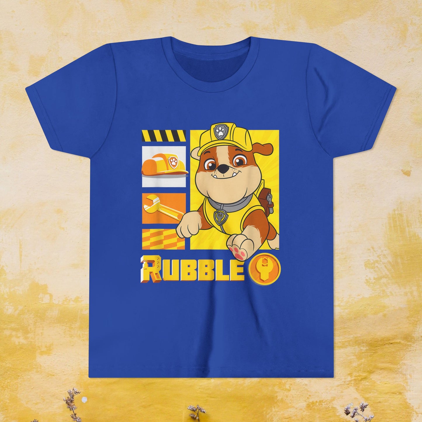 Rubble - Paw Patrol T-shirt - Animation TV Series Youth Short Sleeve Tee